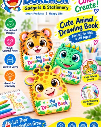 Animal drawing book for kids with fun animal illustrations for drawing and coloring